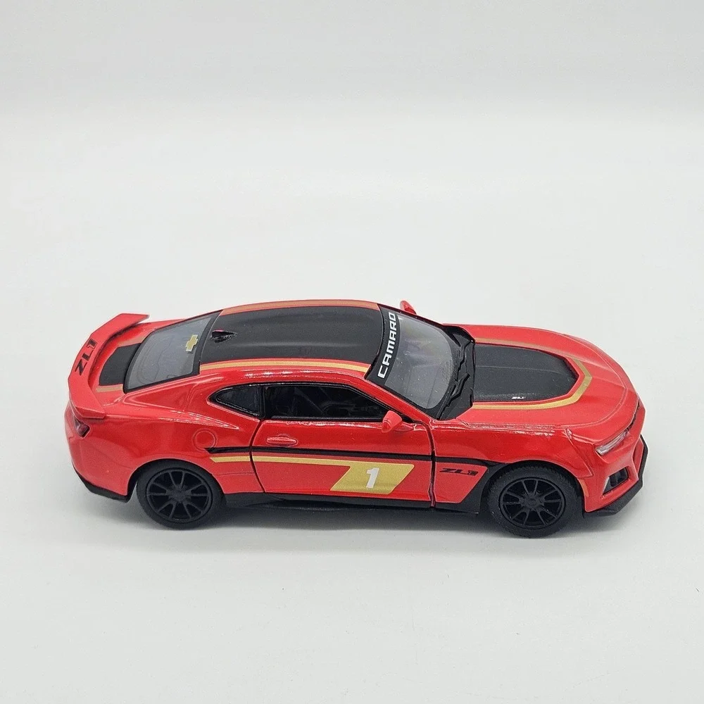Kinsmart 2017 Chevrolet Camaro ZL1 Diecast Toy Car Red 1:38 Scale Pull Back